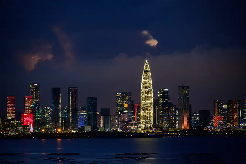 Shenzhen skyline at night